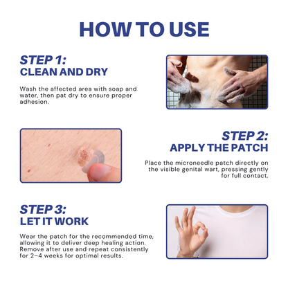 Microneedle HPV Genital Warts Removal Patch