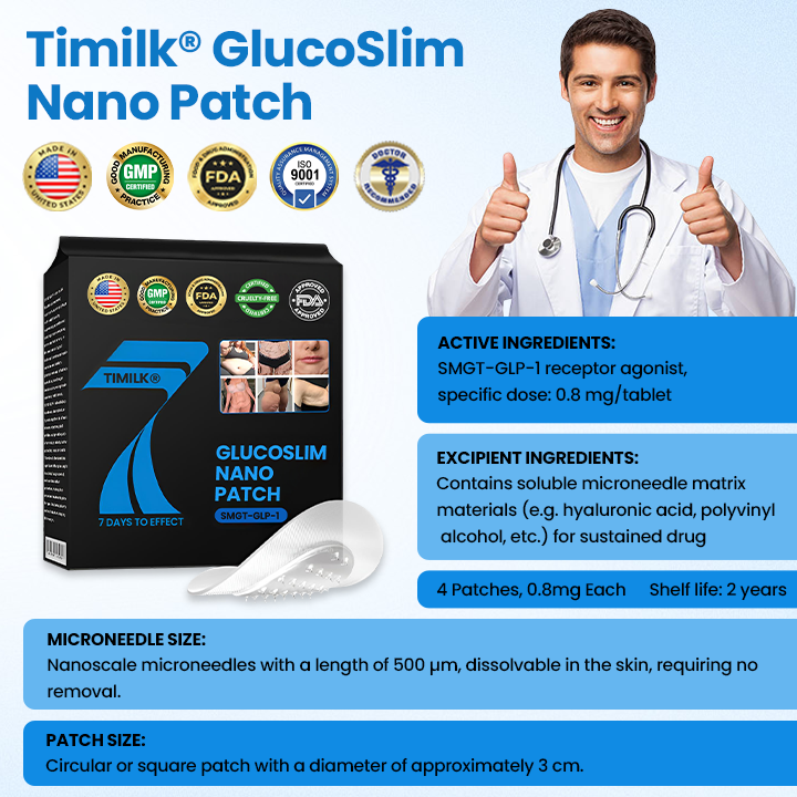 GlucoSlim Nano Patch — Slimming and Firming, Supports Blood Sugar Management, Injection-Free, Visible Results in 7 Days!