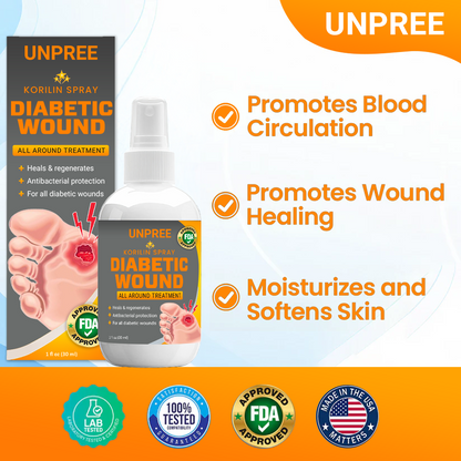 💥 2025 Limited 70% OFF ️⏳  Kolirin Diabetic Wound Spray 💥 Fix Diabetic Wounds 100% in 2 Weeks