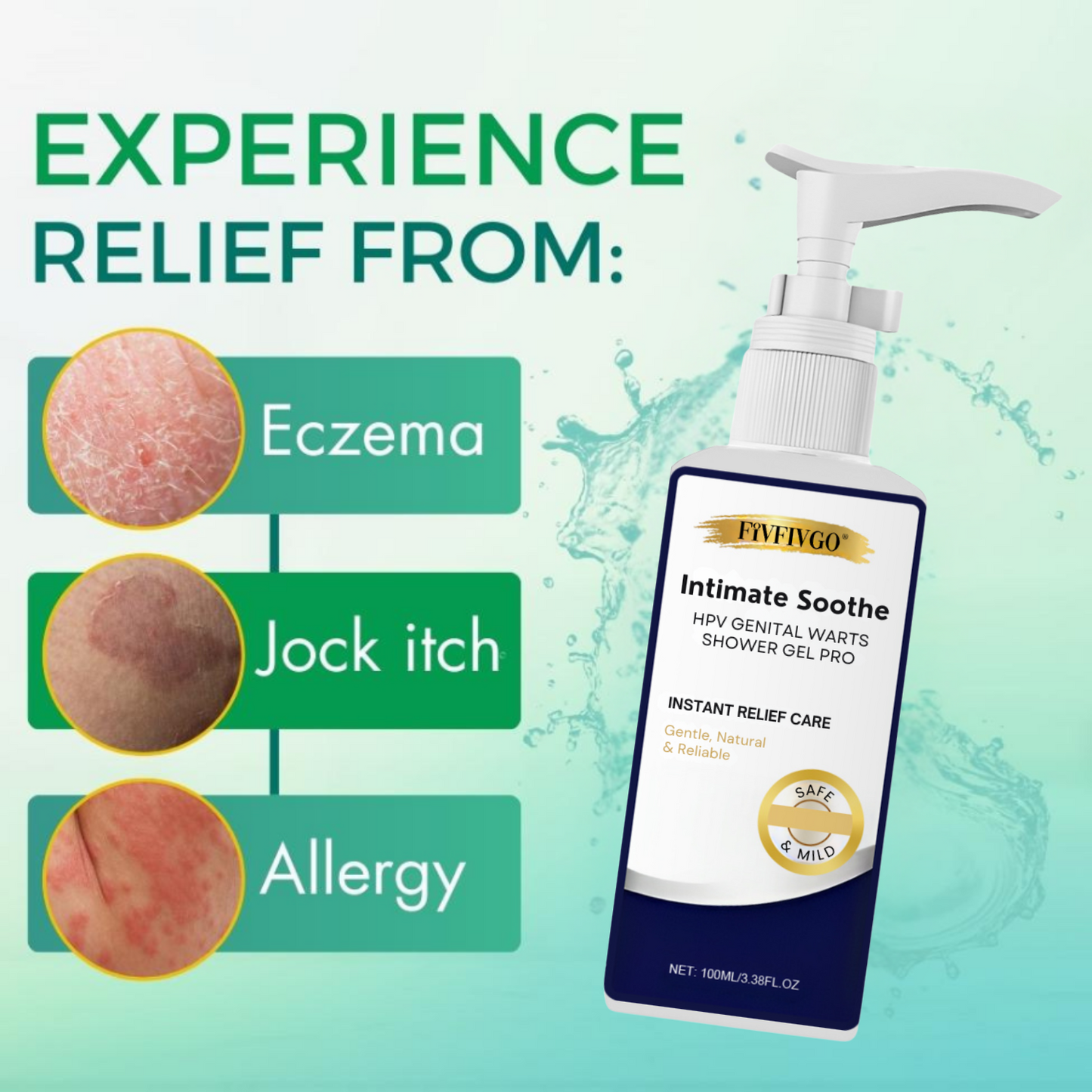 Intimate Soothe HPV Genital Warts Shower Gel PRO